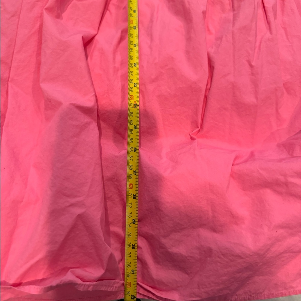 WHO WHAT WEAR Women’s asymmetrical tier pink ruffle short sleeve dress.  XXL - Picture 16 of 16